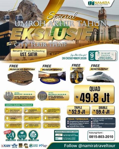Flyer dari @namiratraveltour