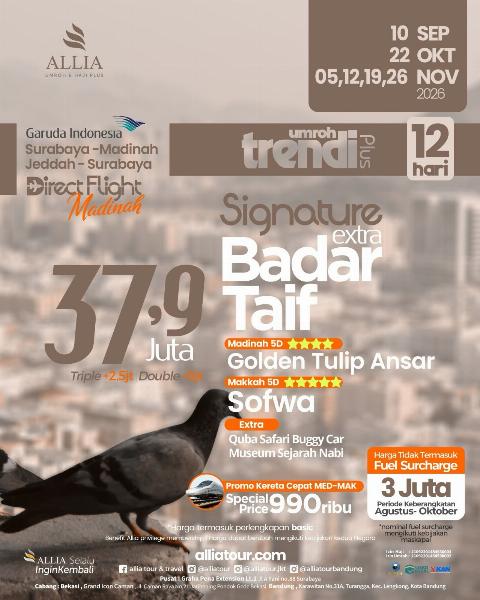 Flyer dari @alliatour
