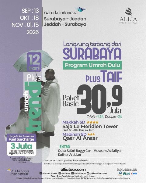 Flyer dari @alliatour
