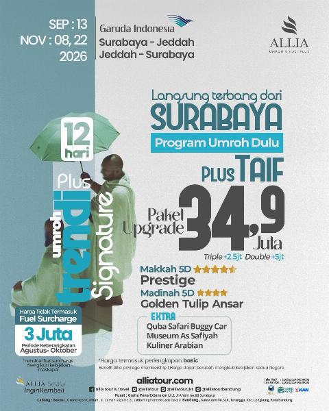Flyer dari @alliatour
