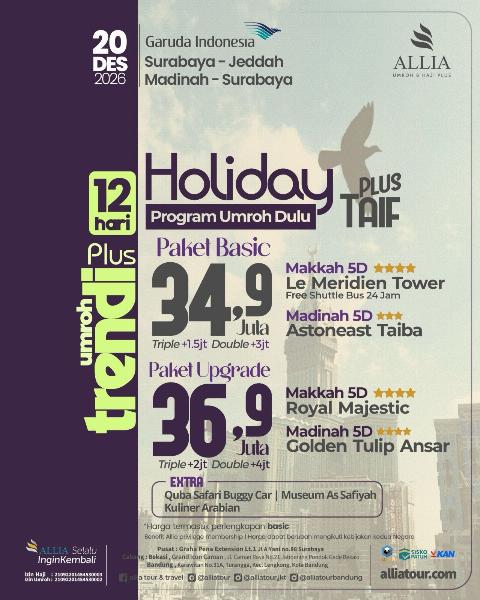 Flyer dari @alliatour