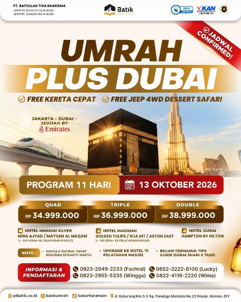 Flyer dari @batikumrah