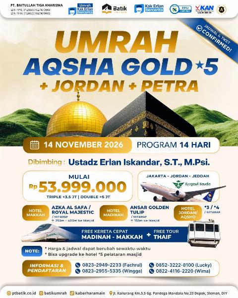 Flyer dari @batikumrah