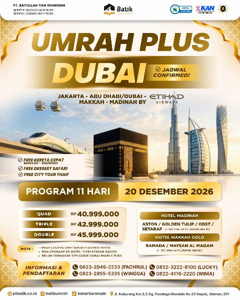 Flyer dari @batikumrah