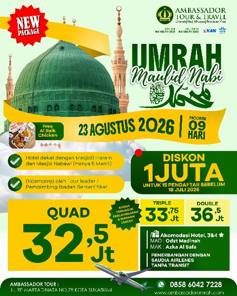 Flyer dari @ambassador_umrah