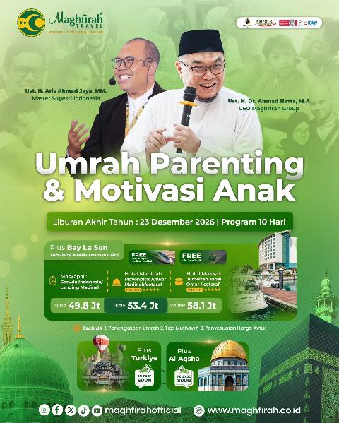 Flyer dari @maghfirahofficial
