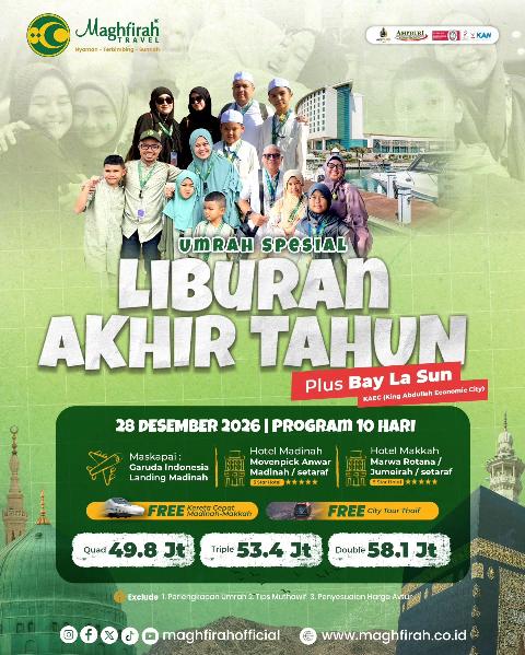 Flyer dari @maghfirahofficial