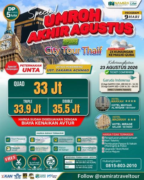 Flyer dari @namiratraveltour