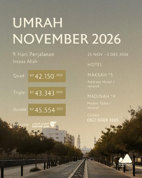 Flyer dari @muhajirprojectsafar